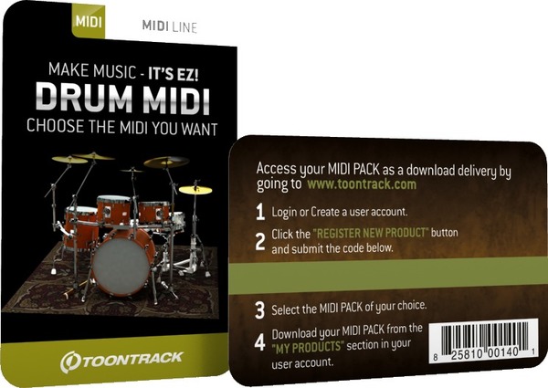 Toontrack Generic Drum MIDI Pack