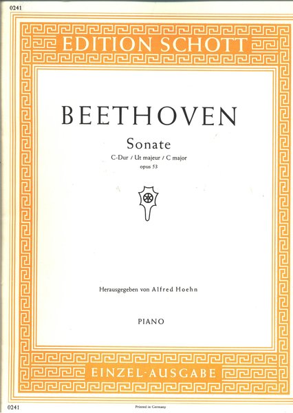 Urtext Edition Beethoven Opus 53 Sonate C-Dur / Ut majeur / C major