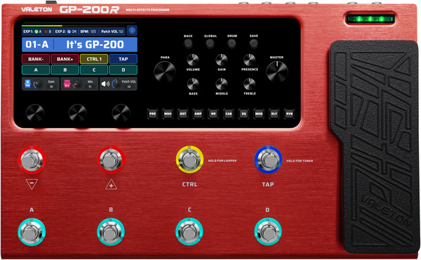 GP-200 R / Multi-Effects Processor (red/ with 9V power supply)