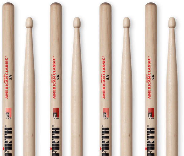 Vic Firth VF5A Multipack 4 pairs (Hickory)