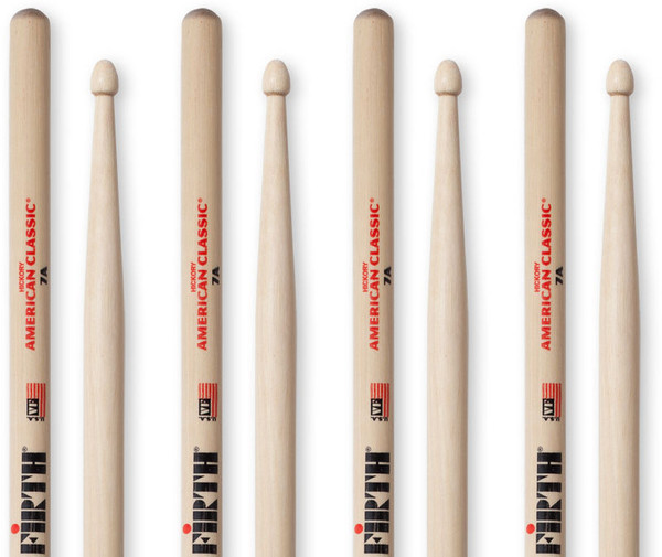 Vic Firth VF7A Multipack 4 pairs (Hickory)