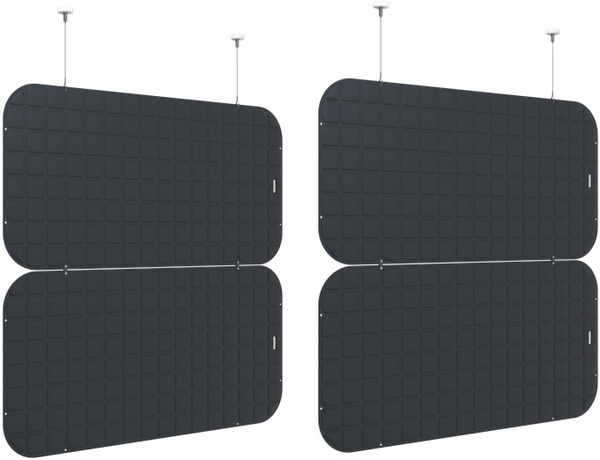 VicOffice Suspended Divider Set (black)