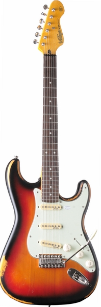 Electric Guitar Distressed (sunset sunburst)