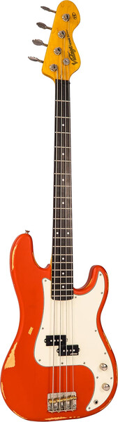V4 Bass Icon (distressed firenza red)