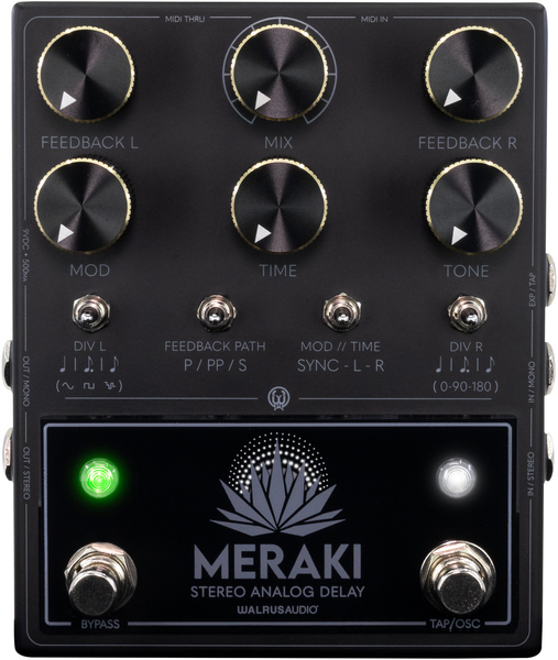 Walrus Audio MERAKI Stereo Analog Delay (black)