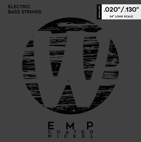 EMP Coated Bass String Set Nickel-Plated Steel (medium light .020-.130)