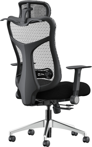 Wavebone Viking Ergonomic Chair with Headrest (black)