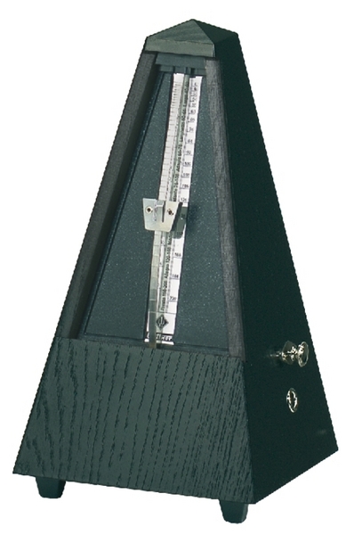 Wittner Metronom Pyramidenform 819 (Eiche Schwarz - Matt)