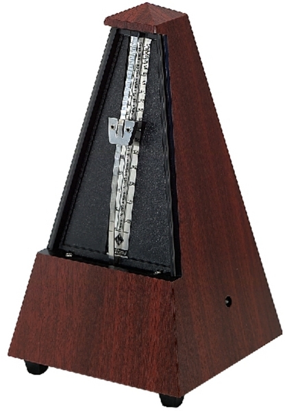 Wittner Pyramid Shape Metronome (mahogany / with bell)