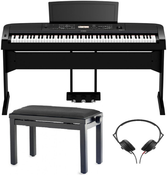 DGX-670 Bundle (black w/stand, triple pedal, bench, headphones)