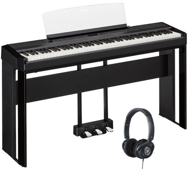 P-525 B Set (black, w/stand, pedal, headphone)