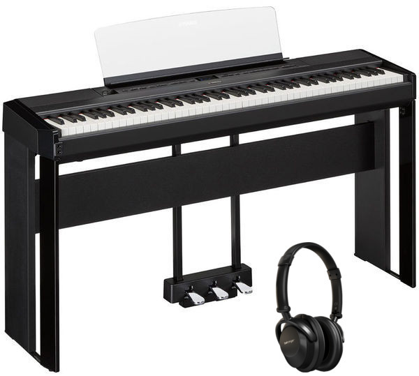 P-525 B Set (black, w/stand, pedal, headphone)