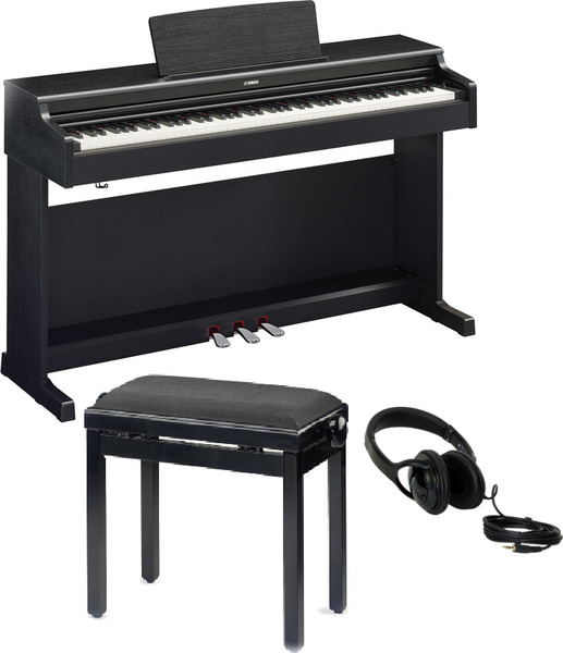 YDP-165 Bundle (black, w/bench and headphones)