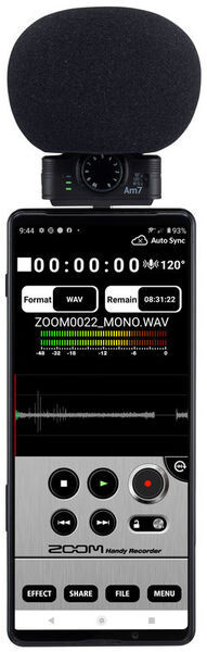 Zoom Am7 Mid-Side Stereo Mic for Android Devices
