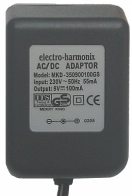 electro-harmonix 9DC-100 AC Adaptor / MKD-350900100S (9V DC / 100mA / center +)