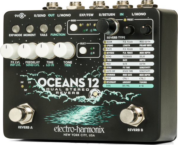 electro-harmonix Oceans 12 Dual Stereo Reverb