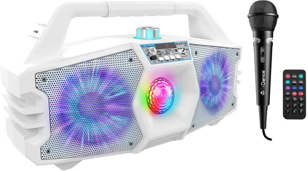 iDance Blaster 301 / Rechargeable Bluetooth® Partybox (100W with disco lightning + karaoke)