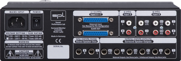 spl SMC 2489 Surround Monitor Controller / Model 2489