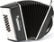 Hohner XS Button Adult Accordion / A2931 (dark grey / white, incl. gigbag)