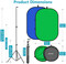 Neewer Chromakey Backdrop & Lighting Stand Kit (blue/green)