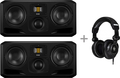 ADAM S3H Stereo set + Studio Pro SP-5 Headphones Monitors Midfield