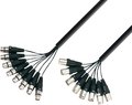 Adam Hall Multicore Kabel 8 x XLR male auf 8 x XLR female (5 m) XLR Multicore Cables