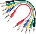 Adam Hall Patchcable Set 0.3m 6,3 milímetros cabo estéreo, a <0,6