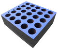 RACK INLAY 06 MICROPHONE Microphone Foam Inlay for 6U Rack Drawer