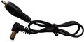 Cioks Flex Cable Type 1 - 5,5/2,1mm DC-Plug (center - / L-shape / 15cm / black) Cables de alimentación para pedales