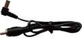 Flex Cable Type 1 - 5,5/2,1mm DC-Plug (center - / L-shape / 50cm / black)