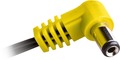 Cioks Flex Cable Type 3 - 5,5/2,5 DC-Plug (negative, L-shape, 50cm, yellow) Cabos de Alimentação para Pedais