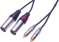 Contrik NAK1.5CM-BL XLR Male - RCA Male Stereo Cable (1.5m)