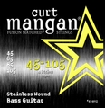 Curt Mangan Bass Guitar Stainless Wound 4 String Light (45-105) E-Bass-Saiten-Sätze 4-Saiter .045