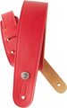 D'Addario 20GL02 Garment Leather Strap (red) Guitar Straps