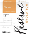 D'Addario Bb Clarinet Reserve Evolution (box of 10 - strength 4.5) Anches 4.5 pour Clarinettes en Sib (Boehm)