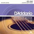 D'Addario EJ26 Phosphor Bronze Custom Light (011-052) Jeux de cordes pour guitare acoustique