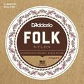 D'Addario EJ32 Folk Nylon / Ball End (black nylon)