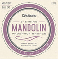 D'Addario EJ70 Mandolin 8 Strings Phos. Bronze Wound / Medium Light .011 - .038 Mandoline Saitensätze