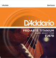 D'Addario EJ87B Set Titanium Ukulele, Baritone (.028-.035w) Jeux de cordes pour ukulélé