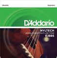 D'Addario EJ88S Set Ukulele Soprano 'Nyltech' (.024-.026) Jeux de cordes pour ukulélé