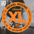 D'Addario EXL110 Regular Light / 010-046 (10 sets) Set Corde Chitara Elettrica Pacco da 10