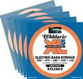 D'Addario EXL160-5 / 5 Sets (.050-.135 / long scale regular) Jogo de Cordas Multipack Baixo Eléctrico 5-Cordas