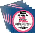 D'Addario EXL170SL Super Long Scale Packs de 5 jeux de cordes pour basse 4 cordes