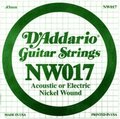 D'Addario NW 017 Corde Singole per Chitarra Elettrica