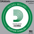 D'Addario NW 024 Cordes à l'unité pour guitare électrique