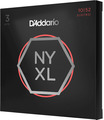 D'Addario NYXL1052 New York XL Pack of 3 Sets / Nickel Round Wound (.010-.052 - regular light) 3-Pack Electric Guitar String Sets