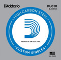 D'Addario PL 010 Cordes à l'unité pour guitare électrique