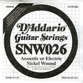 SNW026 Nickel Wound Double Ball End (single string 026)