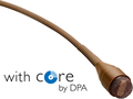 DPA d:screet CORE 4060 Omni Mic, Norm SPL, 3-Pin Lemo (brown) Microphones cravate