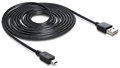 DeLock Easy-USB2.0-Kabel A-MiniB (3m) Câbles USB 2.0 A à Mini-B